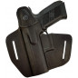 B18 Holster en cuir pour CZ 75 P-07 Duty noir VlaMiTex