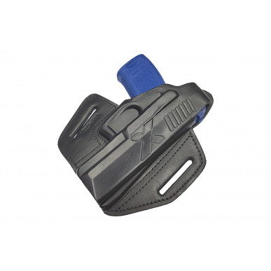 B19 Coldre de Couro para Heckler e Koch P10 USP Compacto preto VlaMiTex
