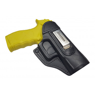 IWB 3 가죽 홀스터 Taurus TH9 검정색 숨김 휴대 방식 VlaMiTex