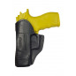 IWB 3 Leather Holster for Taurus TH9 Black Concealed Carry VlaMiTex