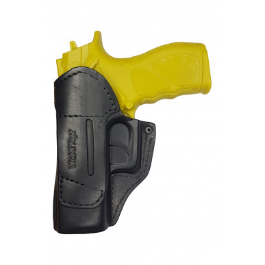 IWB 3 Leather Holster for Taurus TH9 Black Concealed Carry VlaMiTex