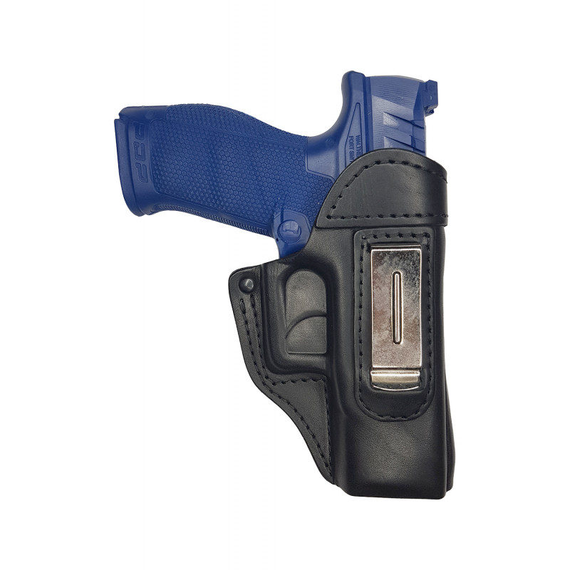 IWB 3 kožené pouzdro pro Walther PDP hlaveň 4 palce černé VlaMiTex