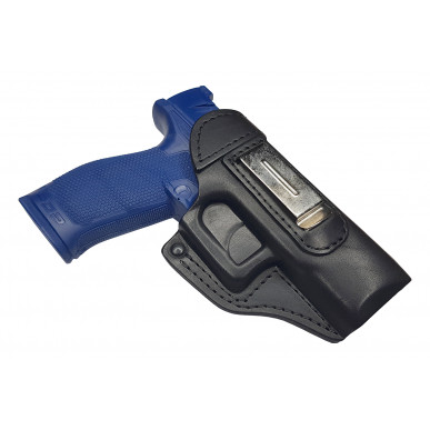 IWB 3 kožené pouzdro pro Walther PDP hlaveň 4 palce černé VlaMiTex