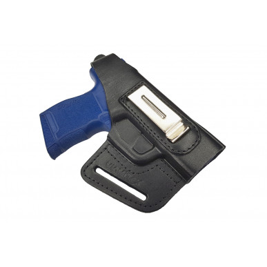 OWB / IWB 3-3 kožené pouzdro pro Sig Sauer P365 černé VlaMiTex