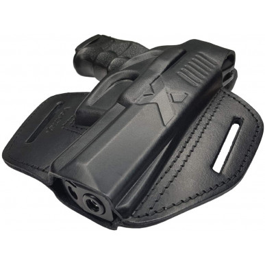 B19 Fondina in Pelle per Heckler e Koch P30 nera VlaMiTex