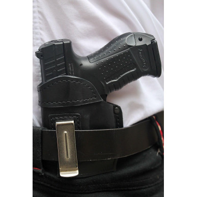 IWB 3Li Leder Holster für Colt 1911 Schwarz für Linkshänder VlaMiTex