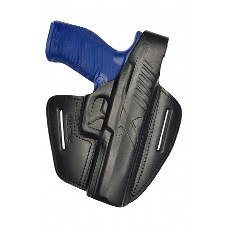 B2 Funda de Cuero para Walther PDP Cañón de 5 Pulgadas Negra VlaMiTex