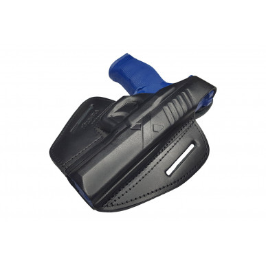 B2 Funda de Cuero para Walther PDP Cañón de 5 Pulgadas Negra VlaMiTex