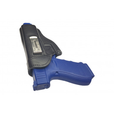 IWB 7 кожаная кобура для Glock 40 черная VlaMiTex