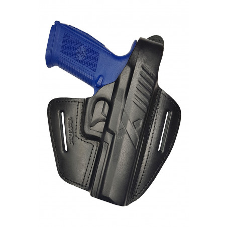 Leather Holster for FN FNS 5 Inch OWB – Right-Handed with Snap Button