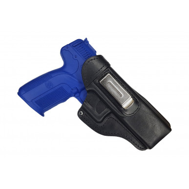 IWB 7 Holster en cuir pour FN FNS 5 pouces noir VlaMiTex