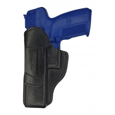 IWB 7 Leather Holster for FN FNS 5 Inch Black VlaMiTex