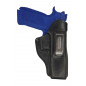 IWB 7 Leather Holster for CZ P-09 Black VlaMiTex