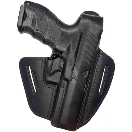 נרתיק עור לאקדח H&K P30L OWB – ליד ימין עם כפתור לחיצה