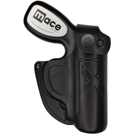 Holster en cuir pour Mace Pepper Gun OWB – Droitier avec bouton-pression