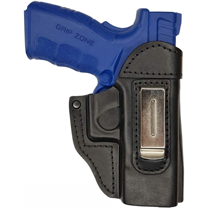 IWB 6 Leder Holster für Springfield XDM schwarz VlaMiTex