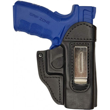 IWB 6 Leder Holster für Springfield XDM schwarz VlaMiTex