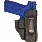IWB 6 Leder Holster für Springfield XDM schwarz VlaMiTex