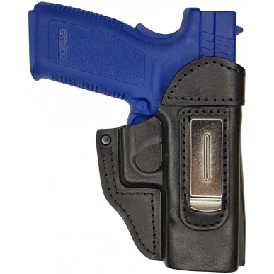 IWB 6 Leder Holster für Springfield XDM schwarz VlaMiTex