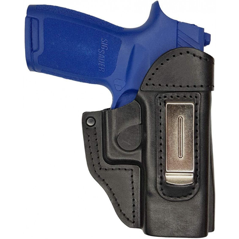IWB 6 Holster en cuir pour Sig Sauer P250 Compact noir VlaMiTex IWB 6 Holster en cuir pour Sig Sauer P250 Compact noir VlaMiTex