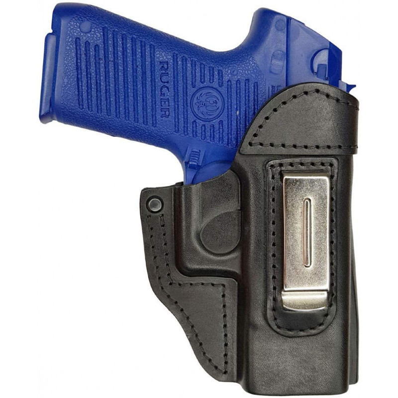 IWB 6 Leather Holster for Ruger P95 DAO Black VlaMiTex