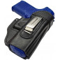 IWB 6 Leather Holster for Ruger P95 DAO Black VlaMiTex