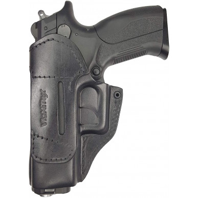 IWB 6 Coldre de Cintura de Couro para Grand Power K100 preto VlaMiTex
