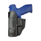 IWB 6 Aitoa nahkaa oleva kotelo Walther PPX:lle musta VlaMiTex
