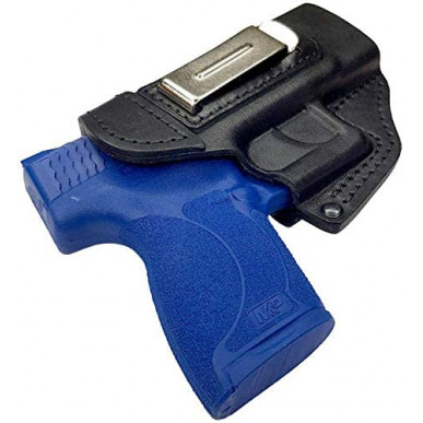 IWB 5 Coldre de Couro para Smith & Wesson Shield preto VlaMiTex