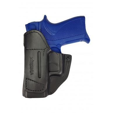 IWB 5 Coldre de Couro para Smith & Wesson 6906 preto VlaMiTex