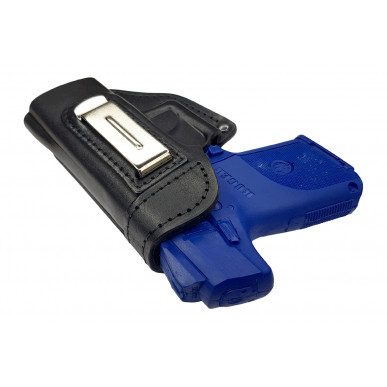 IWB 5 レザー ホルスター Ruger SR9 Compact 用 黒 VlaMiTex