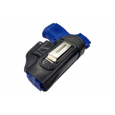 IWB 5 Coldre de Couro para FN FNS-9c preto VlaMiTex