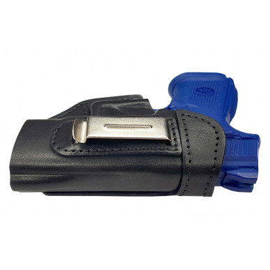 IWB 5 Coldre de Couro para FN FNS-9c preto VlaMiTex