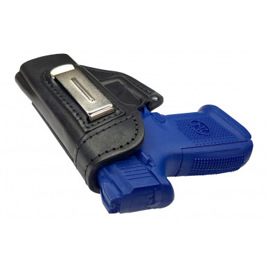 Funda de cuero IWB 5 para FN FNS-9c negra VlaMiTex