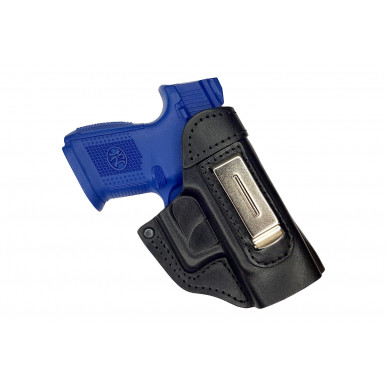 IWB 5 Fondina in Pelle per FN FNS-9c nero VlaMiTex