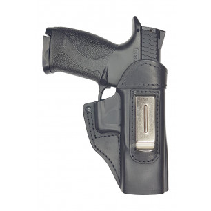 IWB Leder Holster für Smith & Wesson M&P9 – schwarz, dezent, stabil