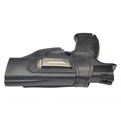 IWB 4 Fondina in Pelle per Smith & Wesson M&P9 nero VlaMiTex