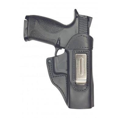 IWB 4 Leather Holster for Smith & Wesson M&P40 Black VlaMiTex