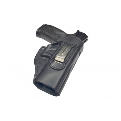 IWB 4 Leather Holster for Smith & Wesson M&P40 Black VlaMiTex