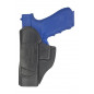 IWB 4 Leder Holster für Glock 37 schwarz VlaMiTex