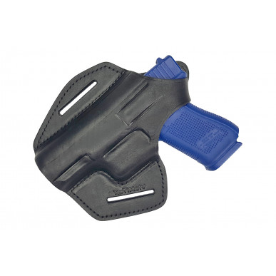 BXLi kožené pouzdro na opasek pro pistole Glock 19 23 32, černé