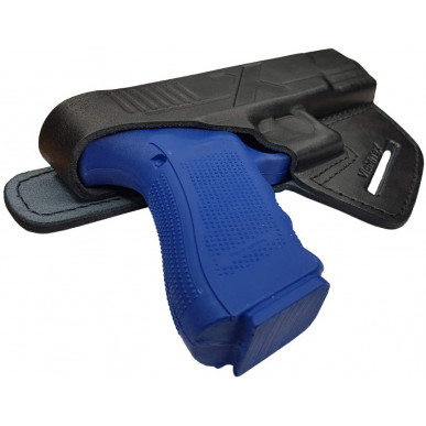 B9 Coldre de Couro para Glock 20 21 35 38 Pistolas preto VlaMiTex