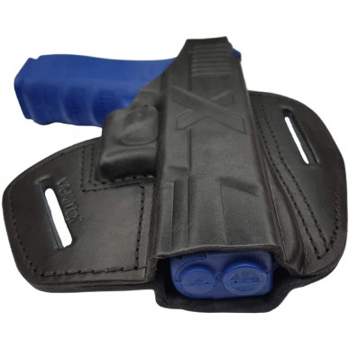 B9 Leather Holster for Glock 20 21 35 38 Pistol Holster Black VlaMiTex