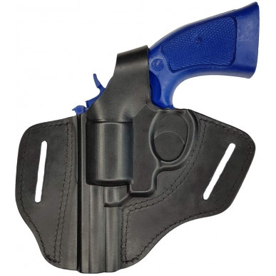 R3 nahkainen revolverikotelot Ruger SECURITY SIX 2,5 tuuman piipulle musta VlaMiTex