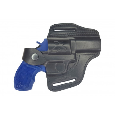 R2 レザーリボルバーホルスター Taurus 85 用 3インチ 黒 VlaMiTex