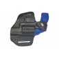 R1 Leder Revolver Holster für Taurus 856 schwarz VlaMiTex