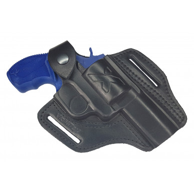 R1 Leder Revolver Holster für Taurus 856 schwarz VlaMiTex