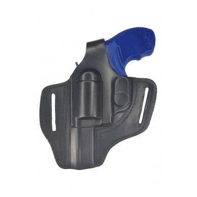 R1 Leder Revolver Holster für Taurus 856 schwarz VlaMiTex