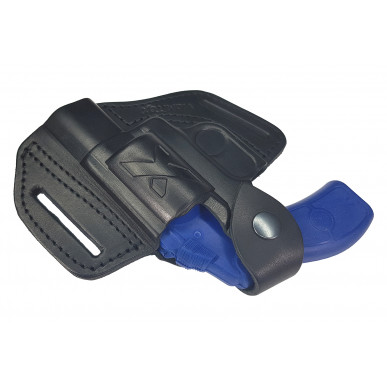 R1 кожна футрола за револвер Smith & Wesson 38 црна VlaMiTex