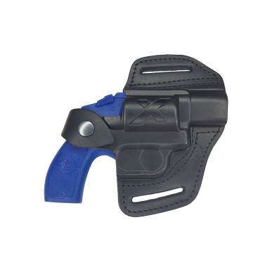 R1 Læder Revolverhylster til Smith & Wesson 360 sort VlaMiTex